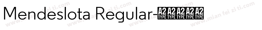 Mendeslota Regular字体转换
